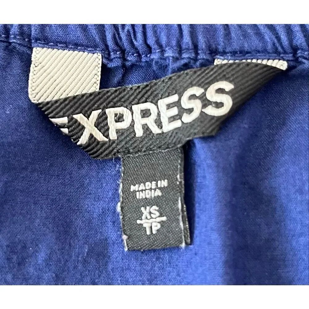 Express Blue Embroidered Top   Size XS - Picture 3 of 4